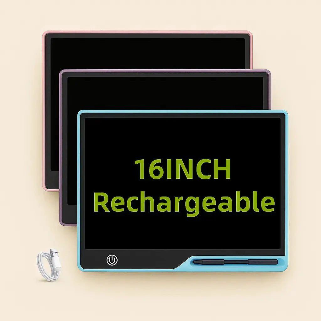 Tablette d'écriture LCD rechargeable 16 pouces Ardoises Magiques