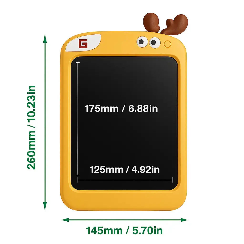 Ardoise Magique LCD – Graffitis Heureux en Forme d’Animal Ardoises Magiques